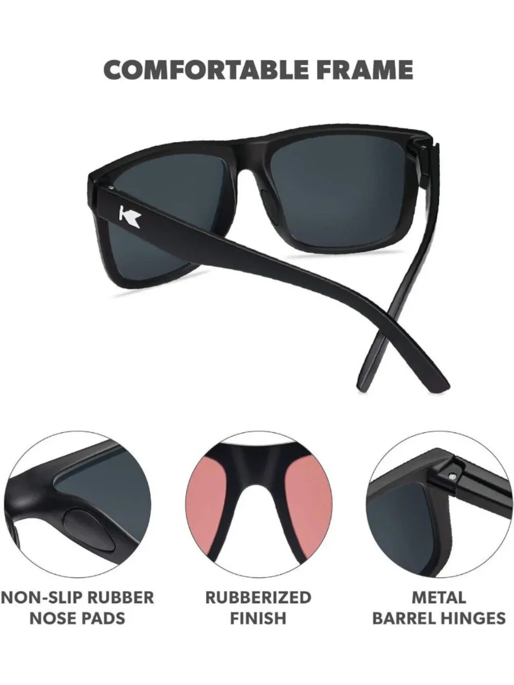 Stylish Large Polarized Sunglasses for Men & Women - UV400 Protection, Trendy